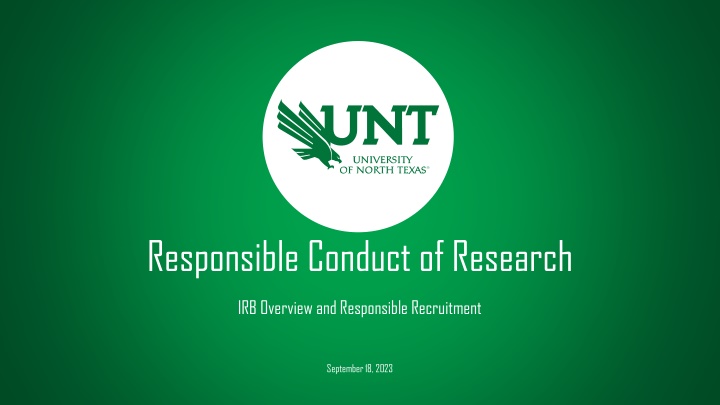 responsible conduct of research