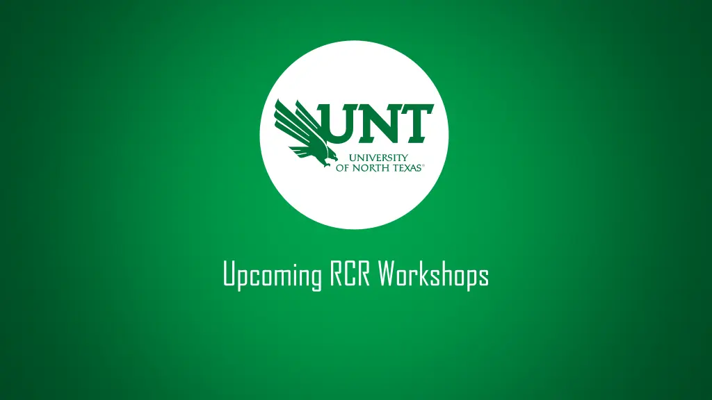 upcoming rcr workshops