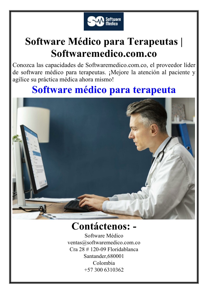 software m dico para terapeutas softwaremedico
