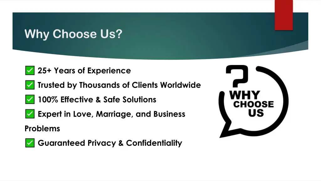 why choose us