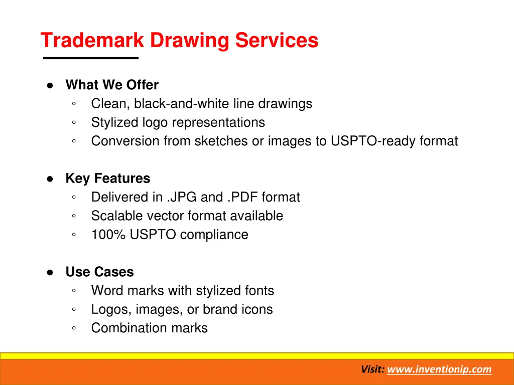 trademark drawing services