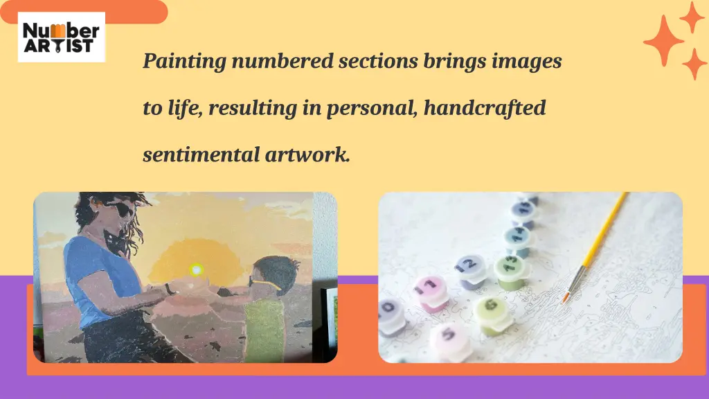 painting numbered sections brings images