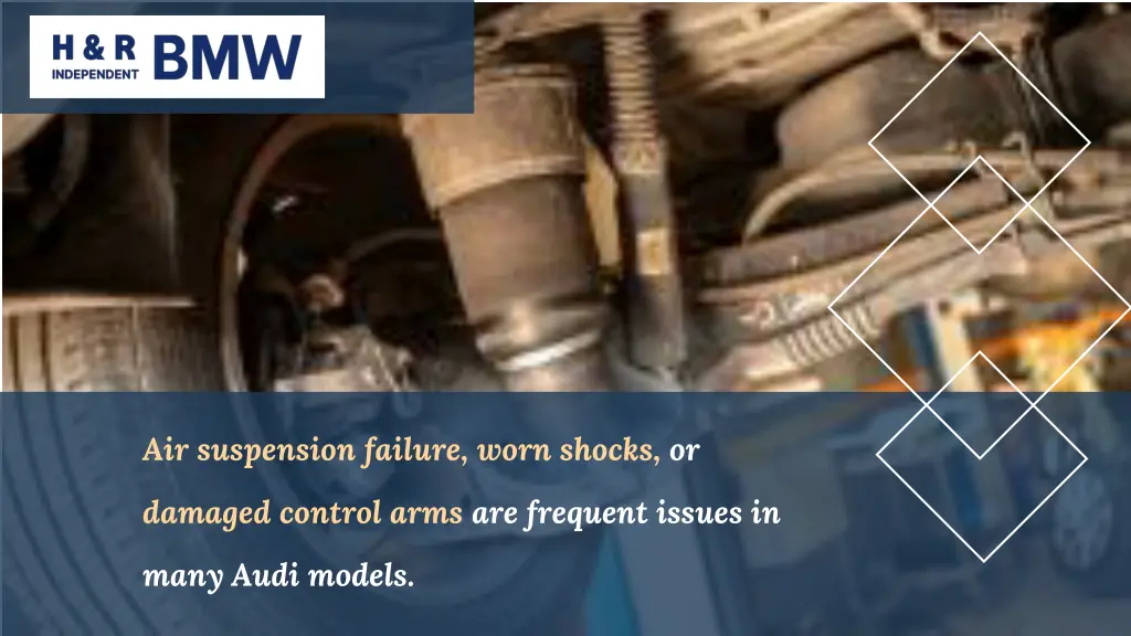 air suspension failure worn shocks or
