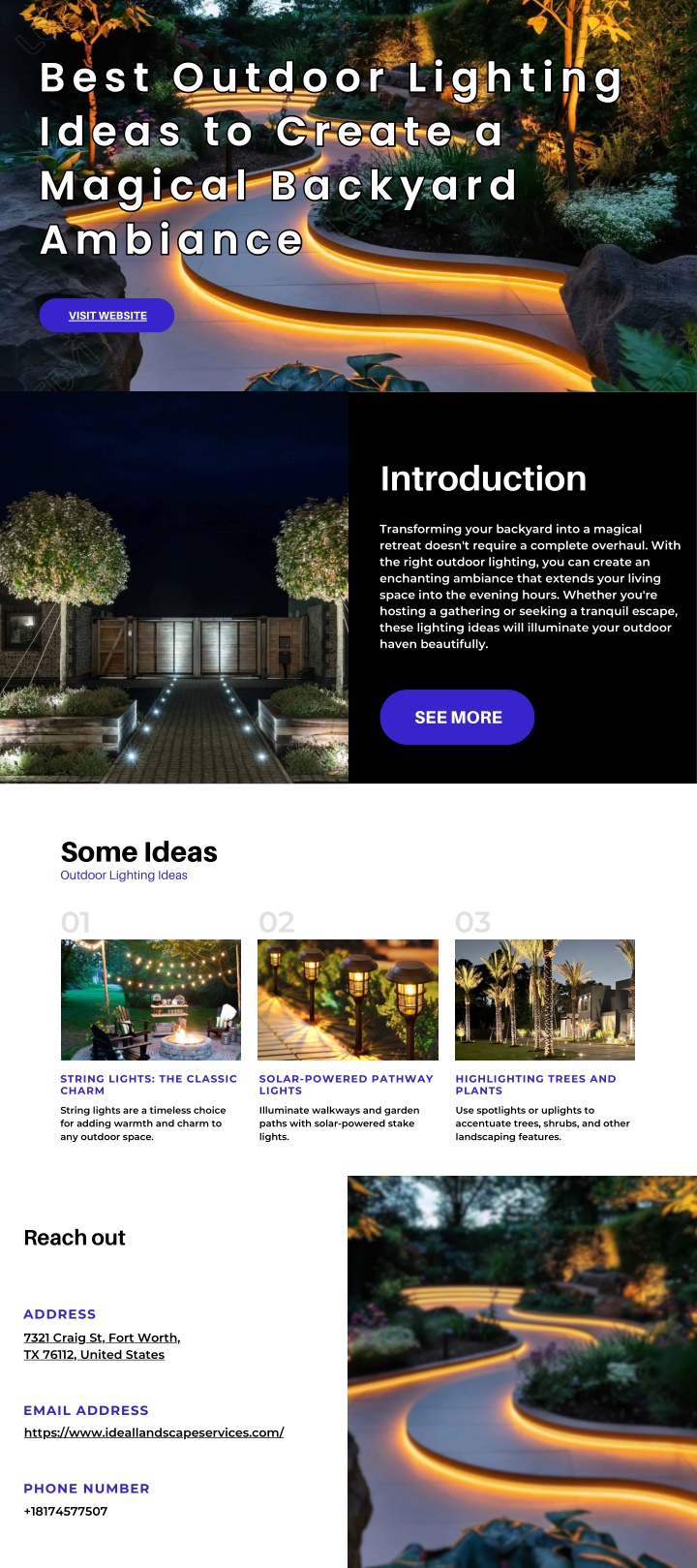 best outdoor lighting ideas to create a magical