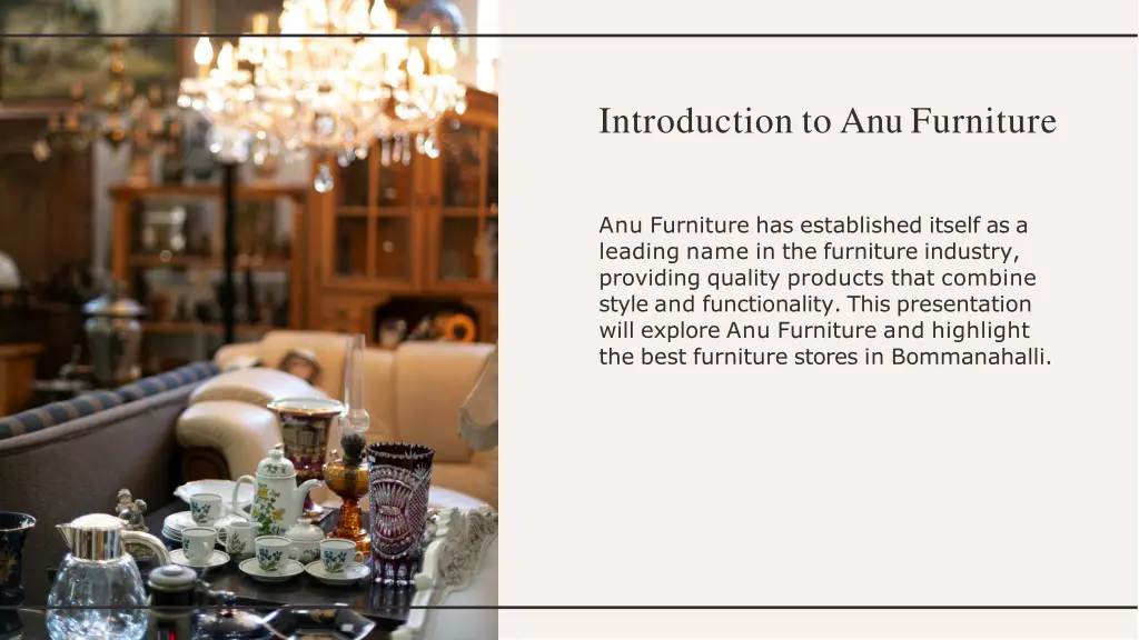 introduction to anu furniture