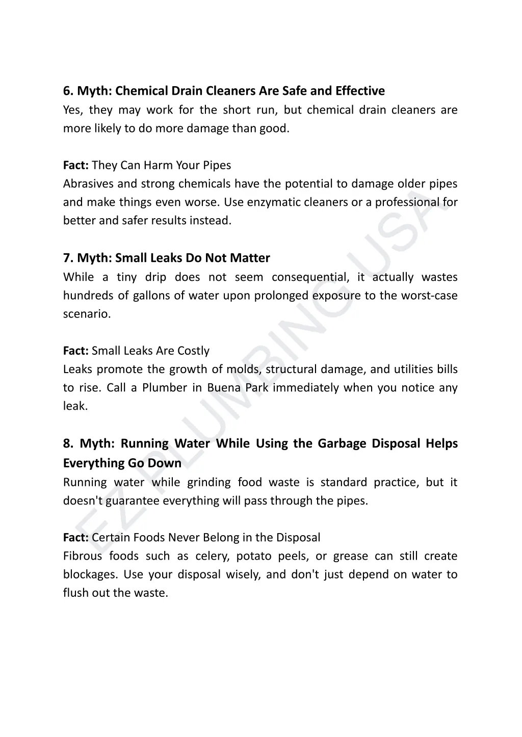 6 myth chemical drain cleaners are safe