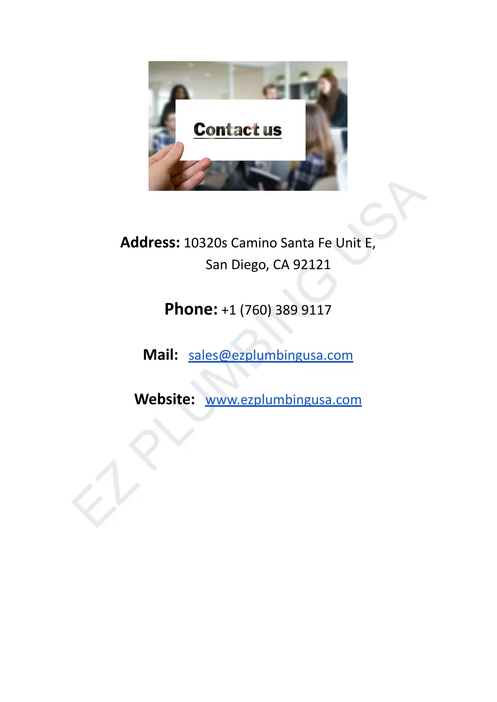 ez plumbing usa