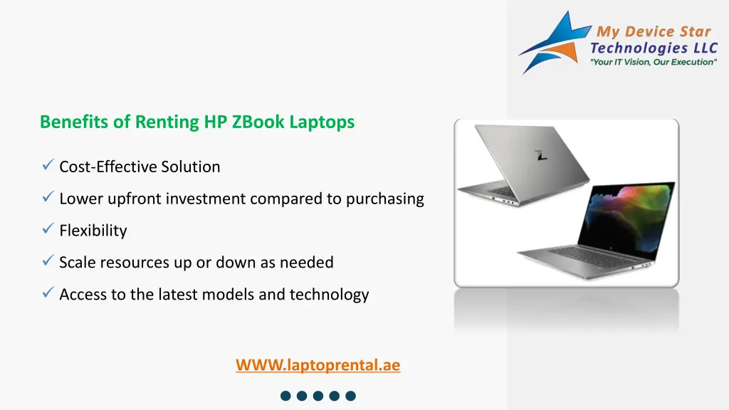 benefits of renting hp zbook laptops