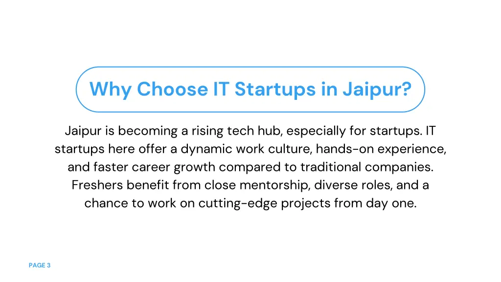 why choose it startups in jaipur