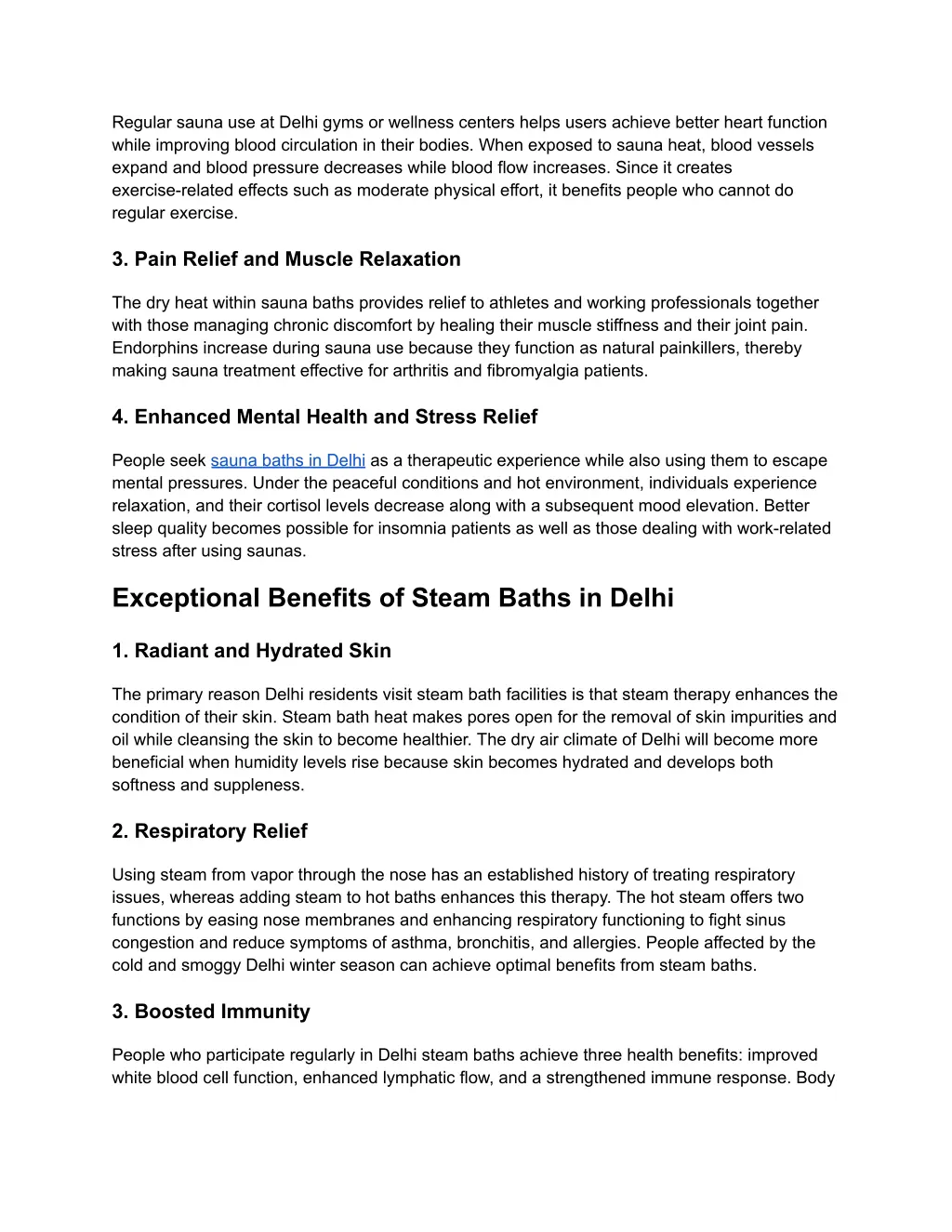 regular sauna use at delhi gyms or wellness