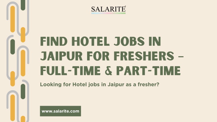 find hotel jobs in jaipur for freshers full time