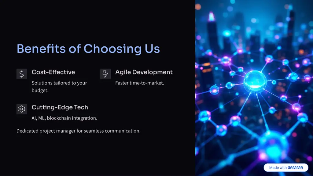 benefits of choosing us