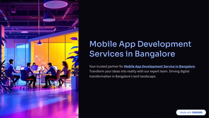 mobile app development services in bangalore