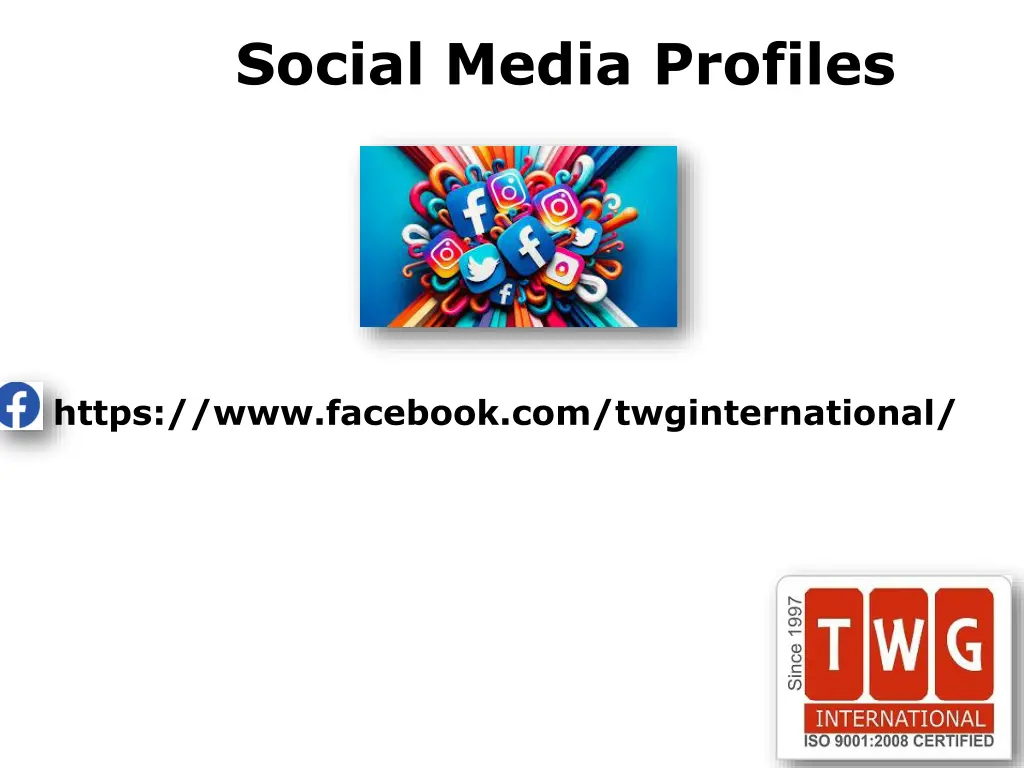 social media profiles