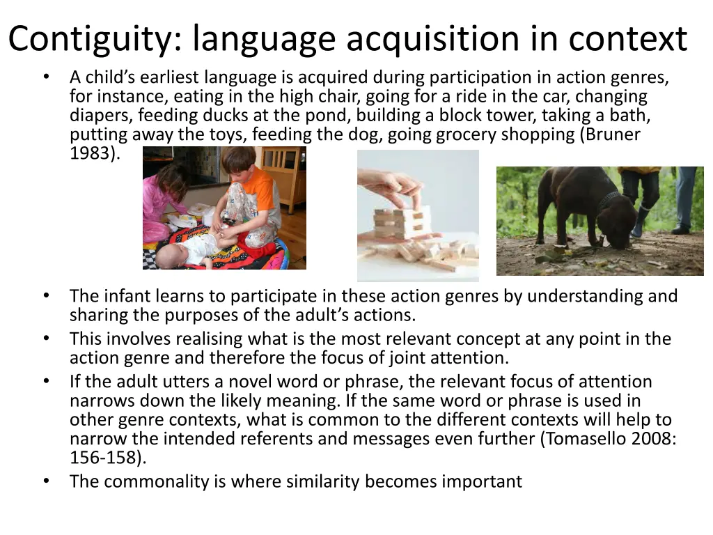 contiguity language acquisition in context