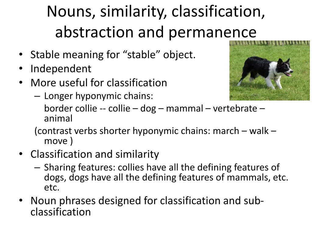 nouns similarity classification abstraction