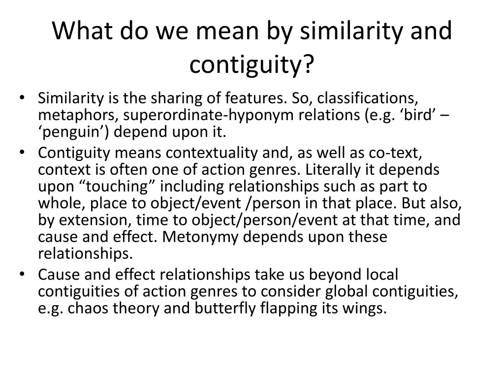 what do we mean by similarity and contiguity