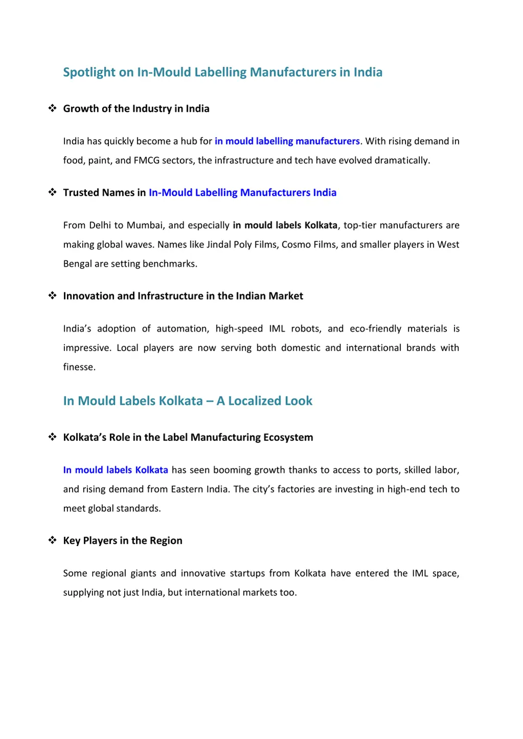 spotlight on in mould labelling manufacturers