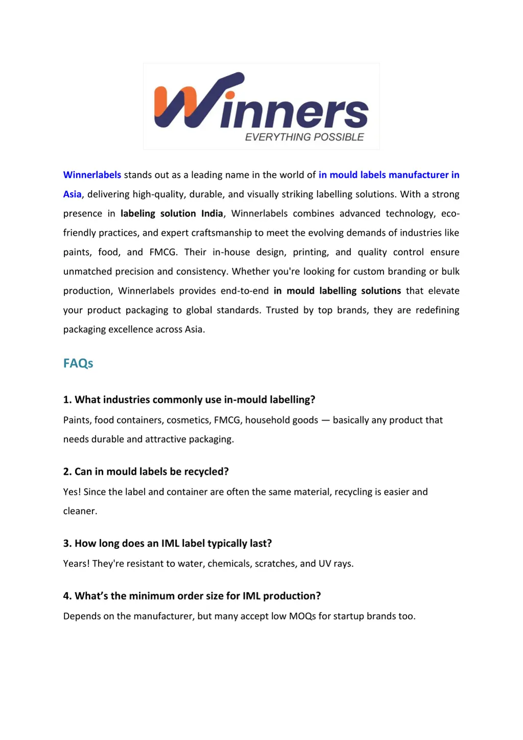 winnerlabels stands out as a leading name
