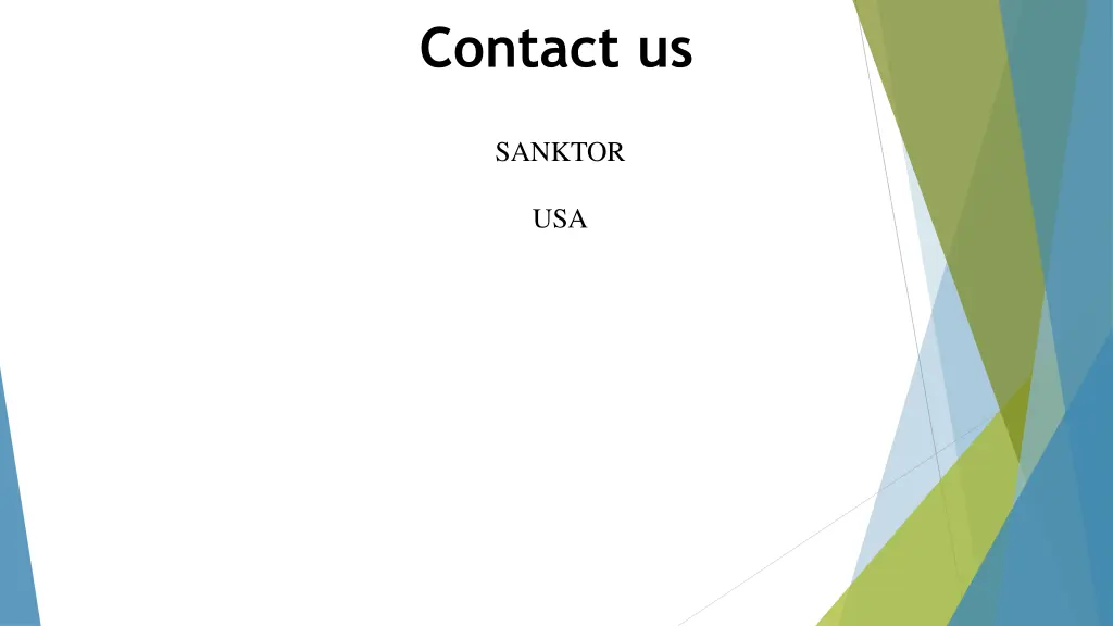 contact us