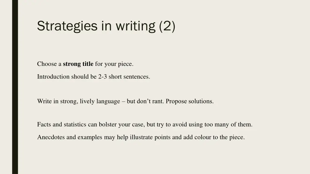 strategies in writing 2