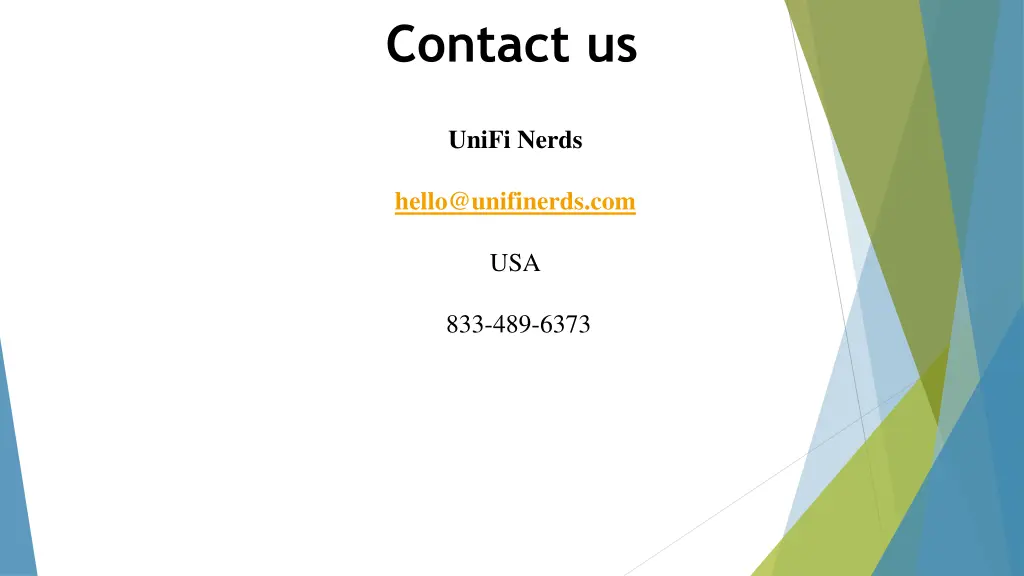 contact us