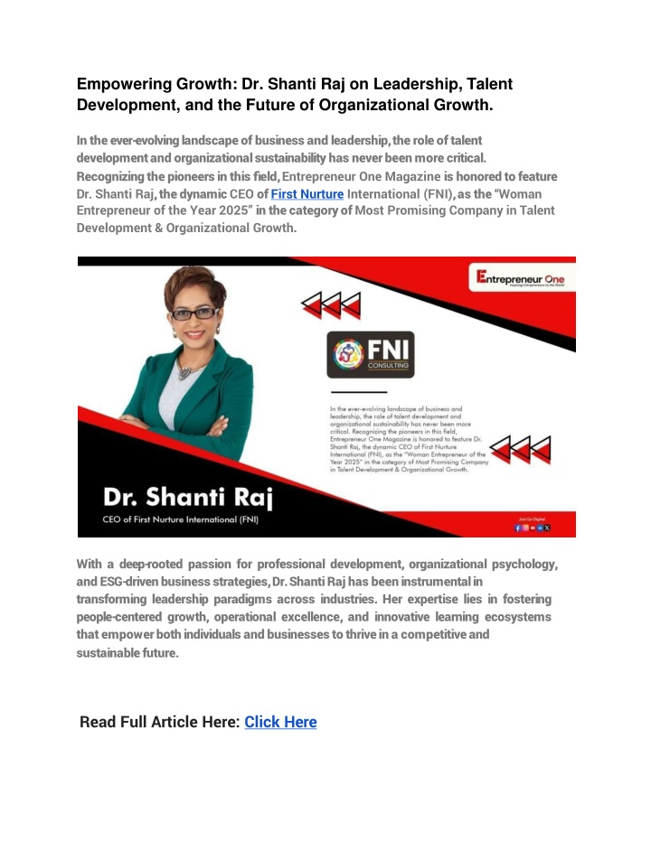 empowering growth dr shanti raj on leadership