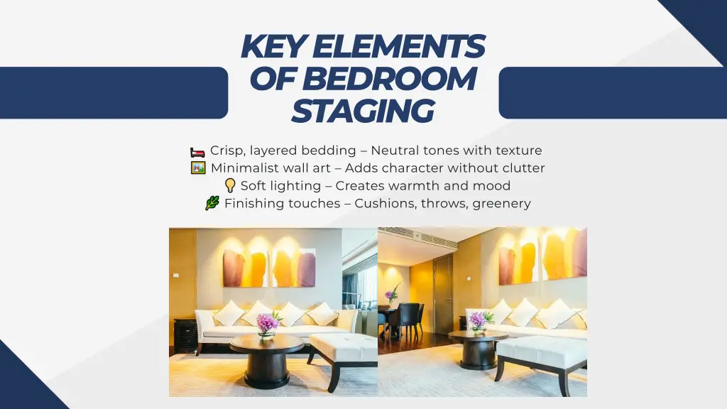 key elements of bedroom staging