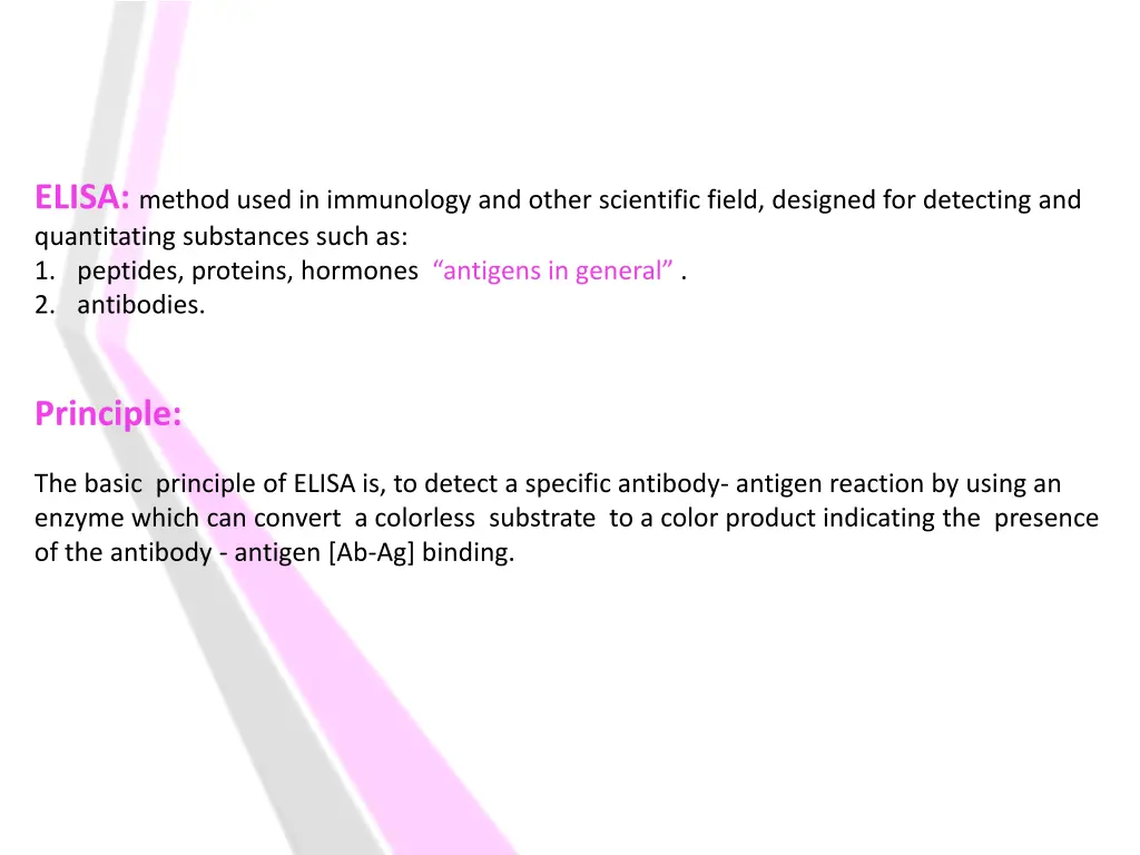 elisa method used in immunology and other