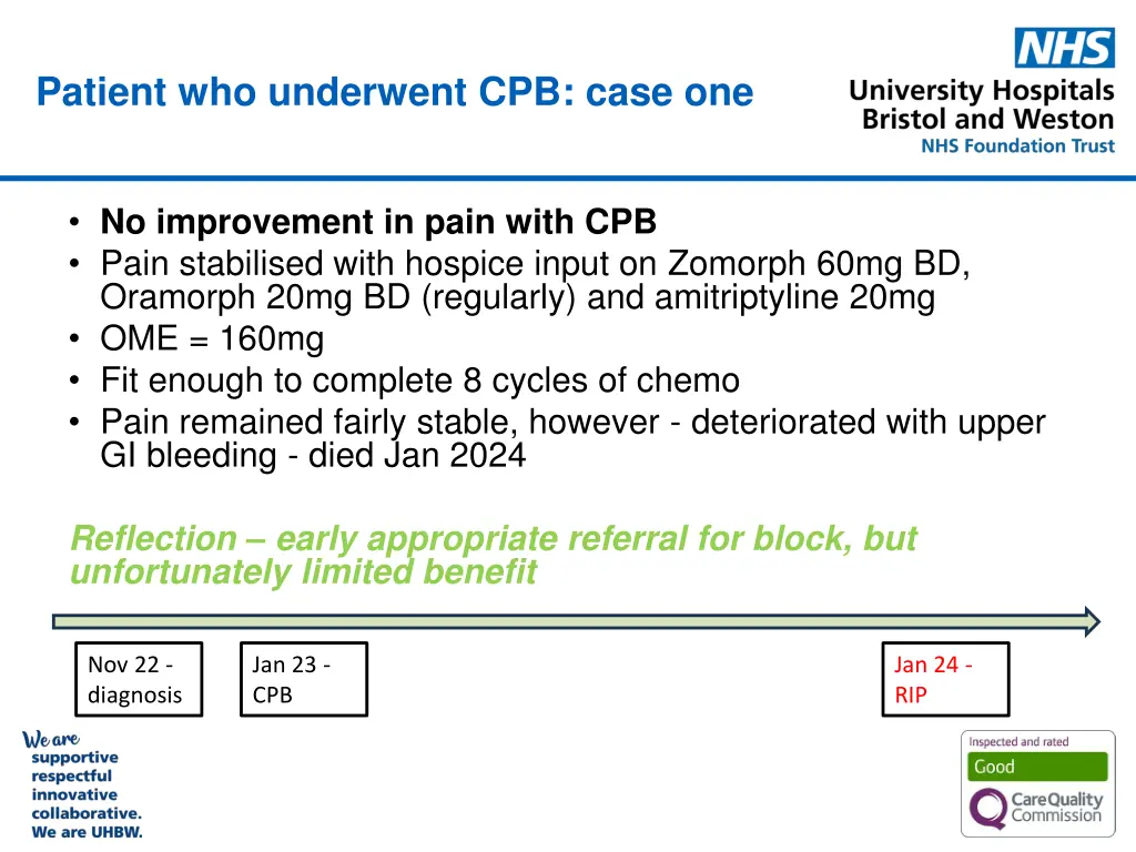 patient who underwent cpb case one 1