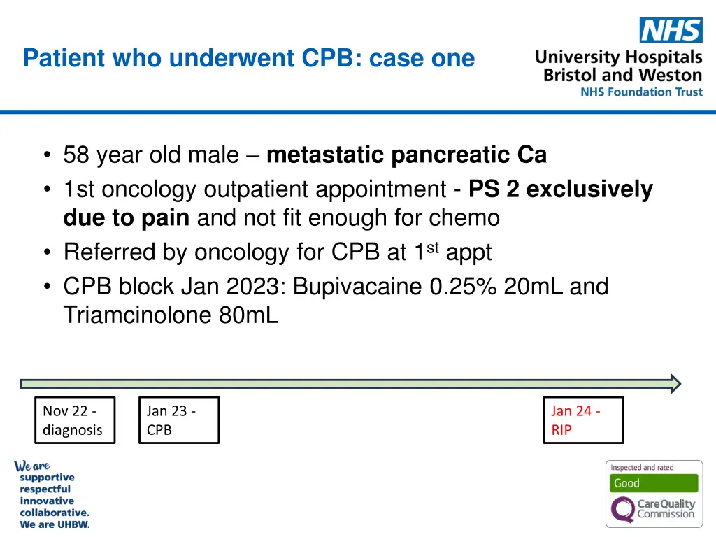 patient who underwent cpb case one