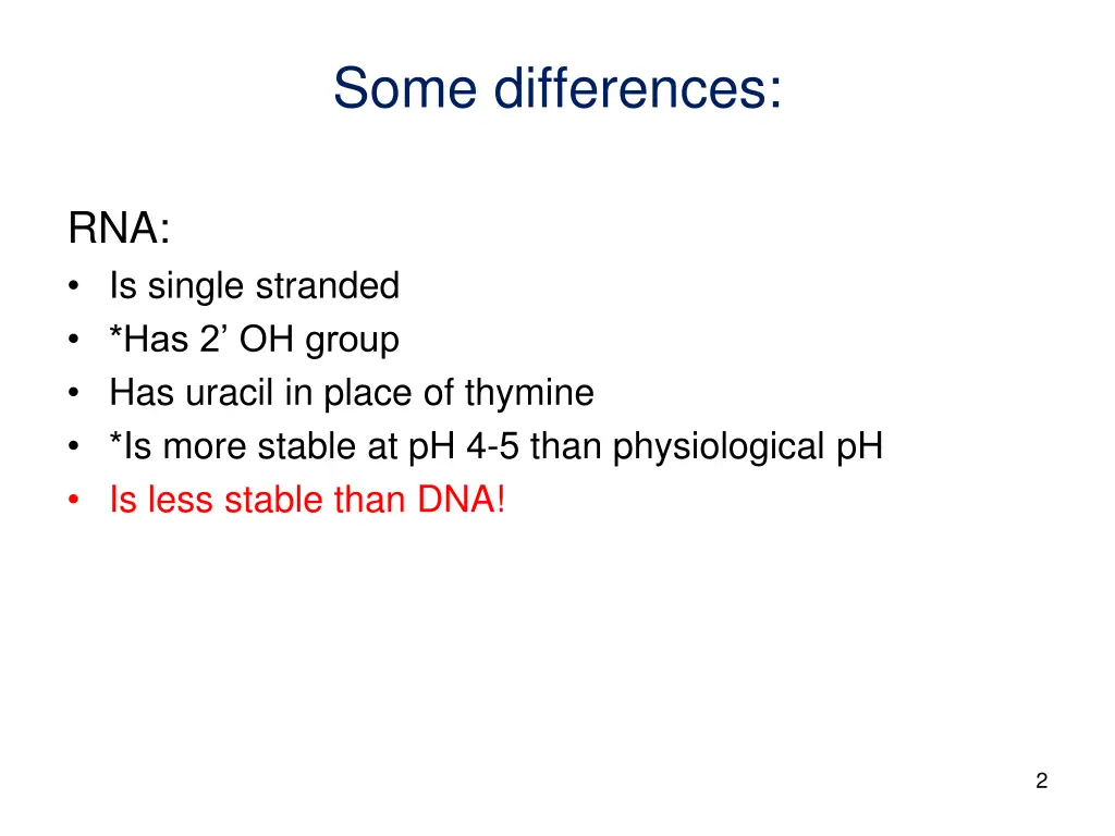 some differences
