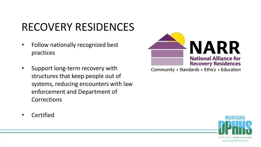 recovery residences