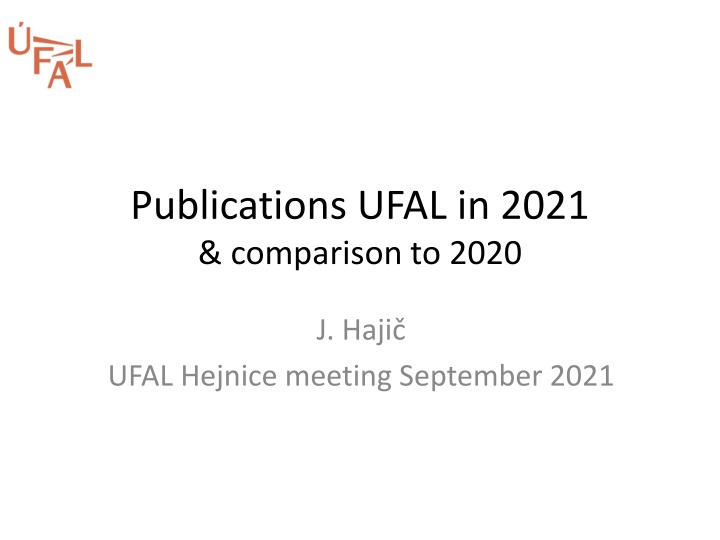 publications ufal in 2021 comparison to 2020