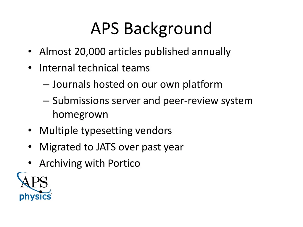 aps background