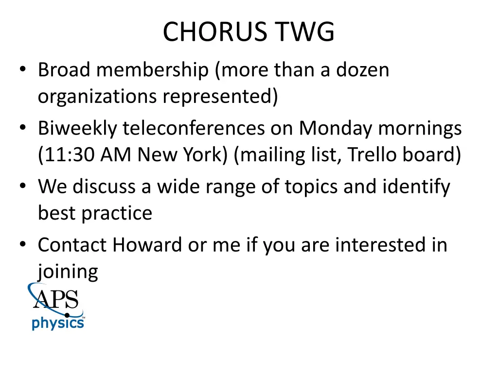 chorus twg