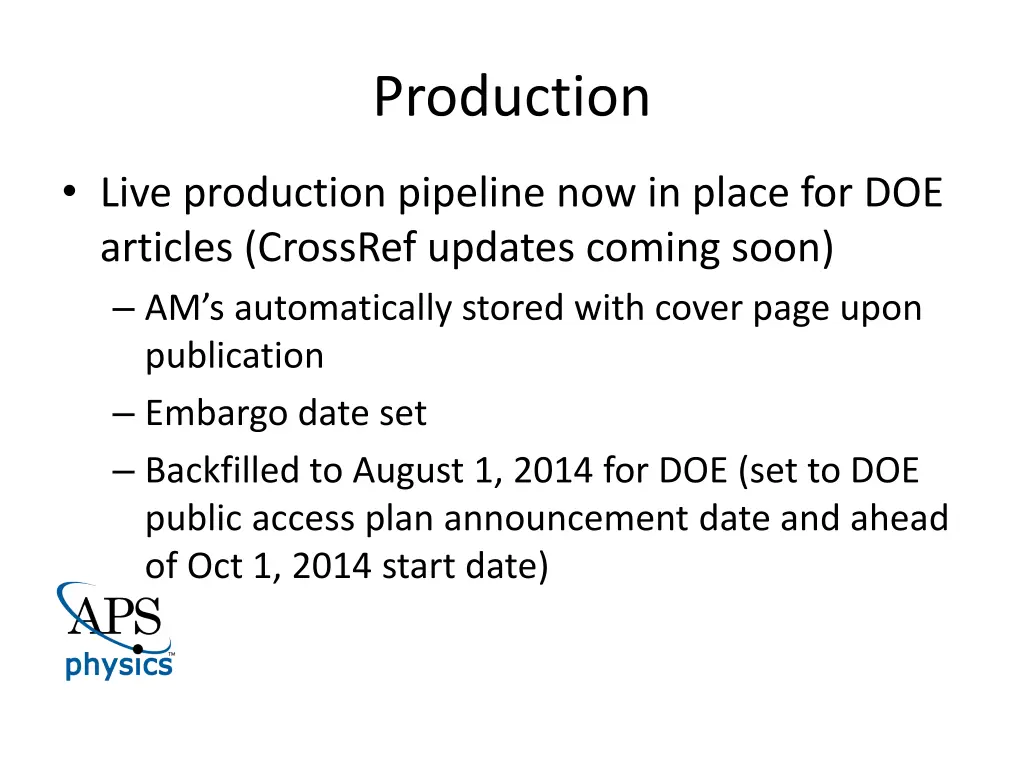 production
