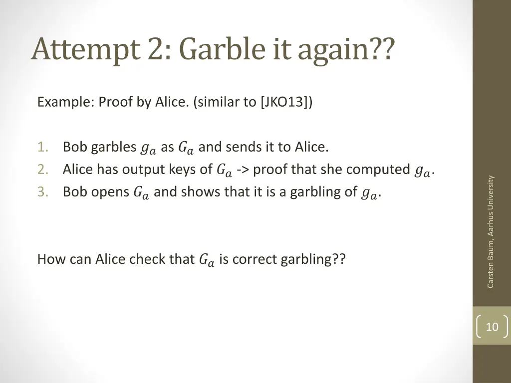 attempt 2 garble it again