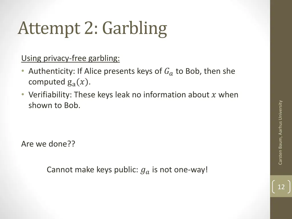 attempt 2 garbling