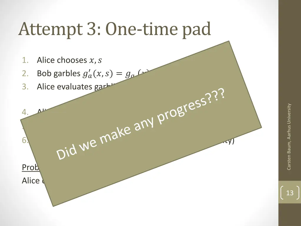 attempt 3 one time pad