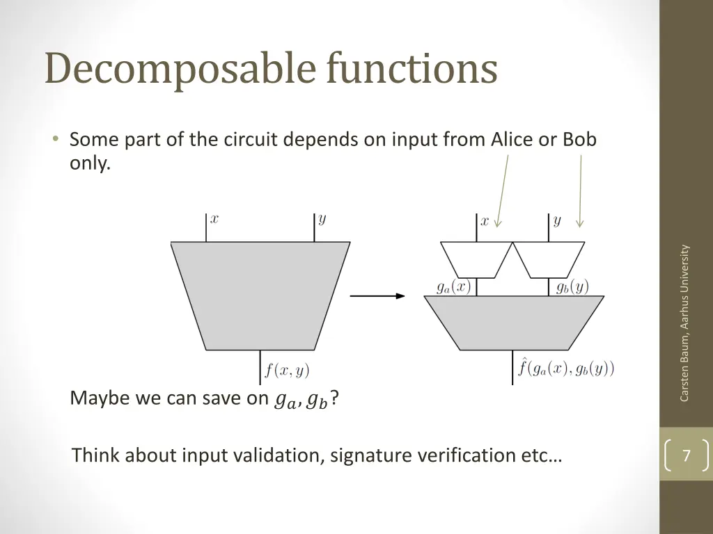 decomposable functions