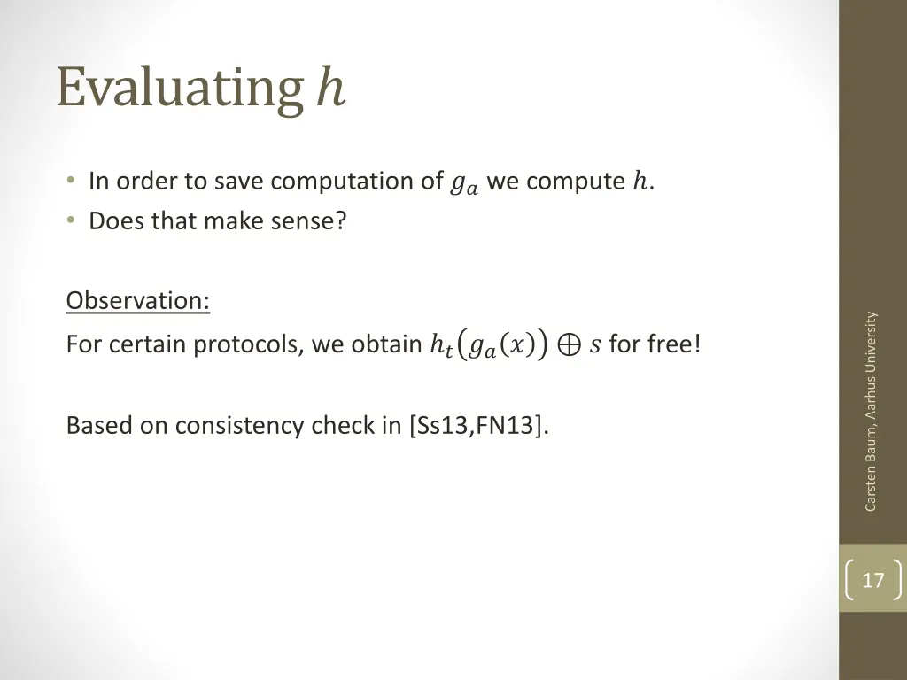 evaluating