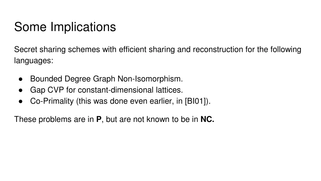 some implications
