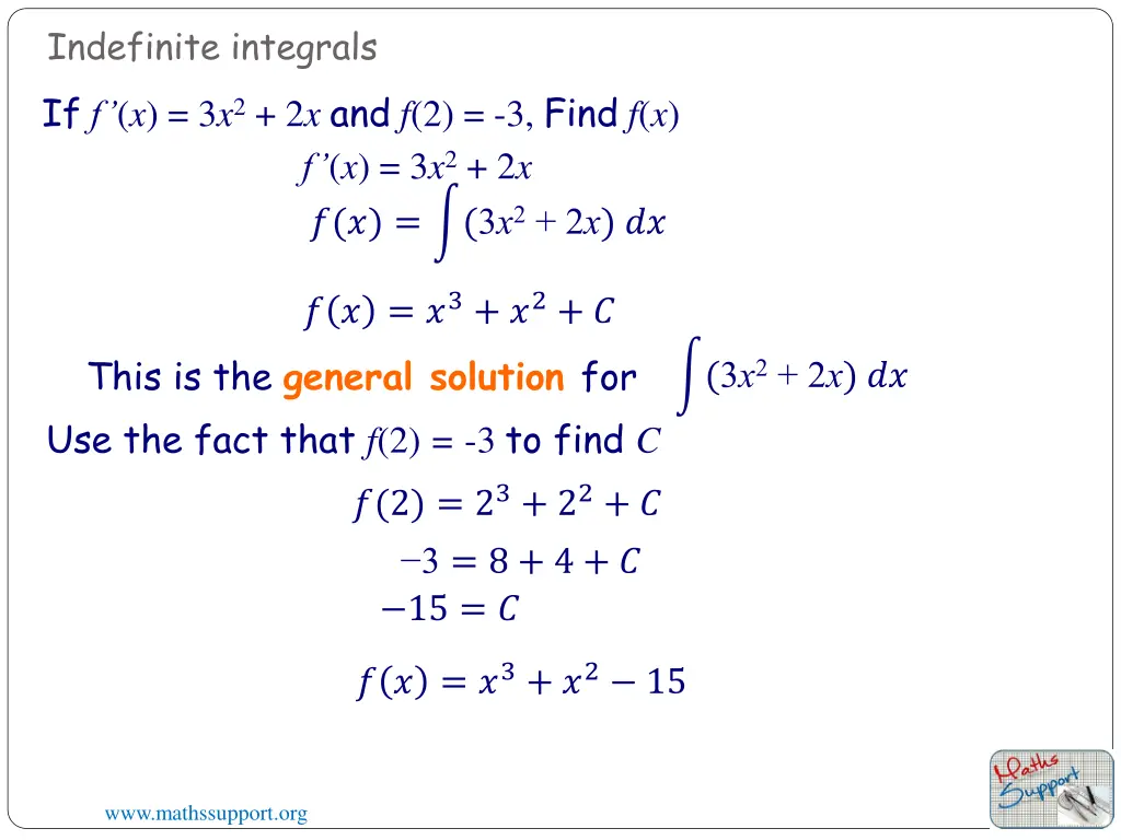 indefinite integrals 1