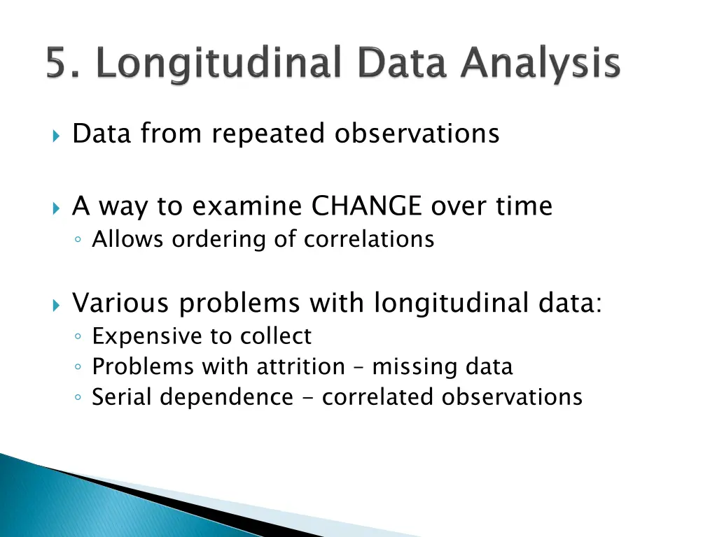 data from repeated observations