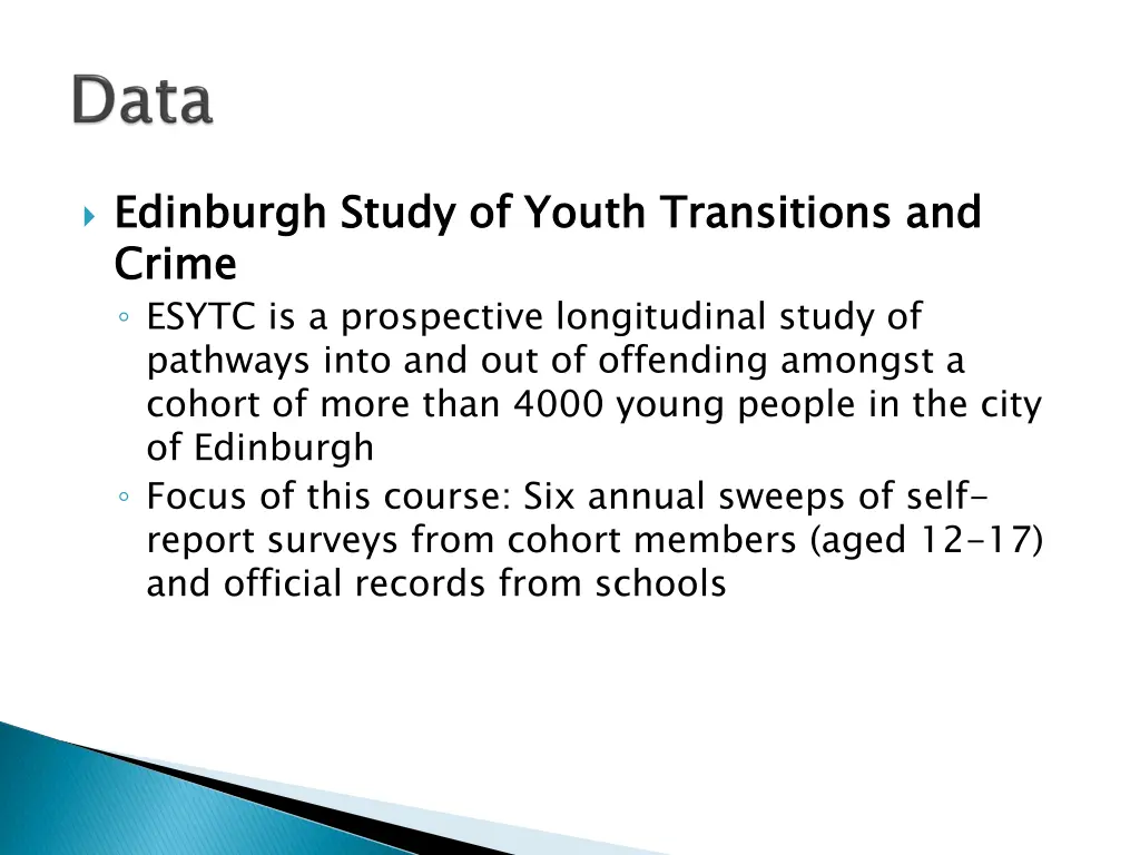 edinburgh study of youth transitions and crime