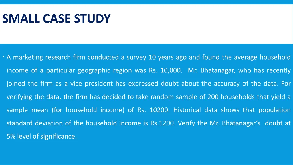small case study