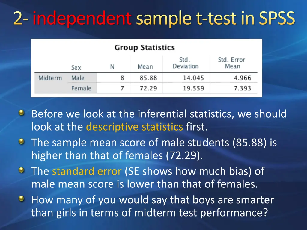 2 independentsample t test in spss 2