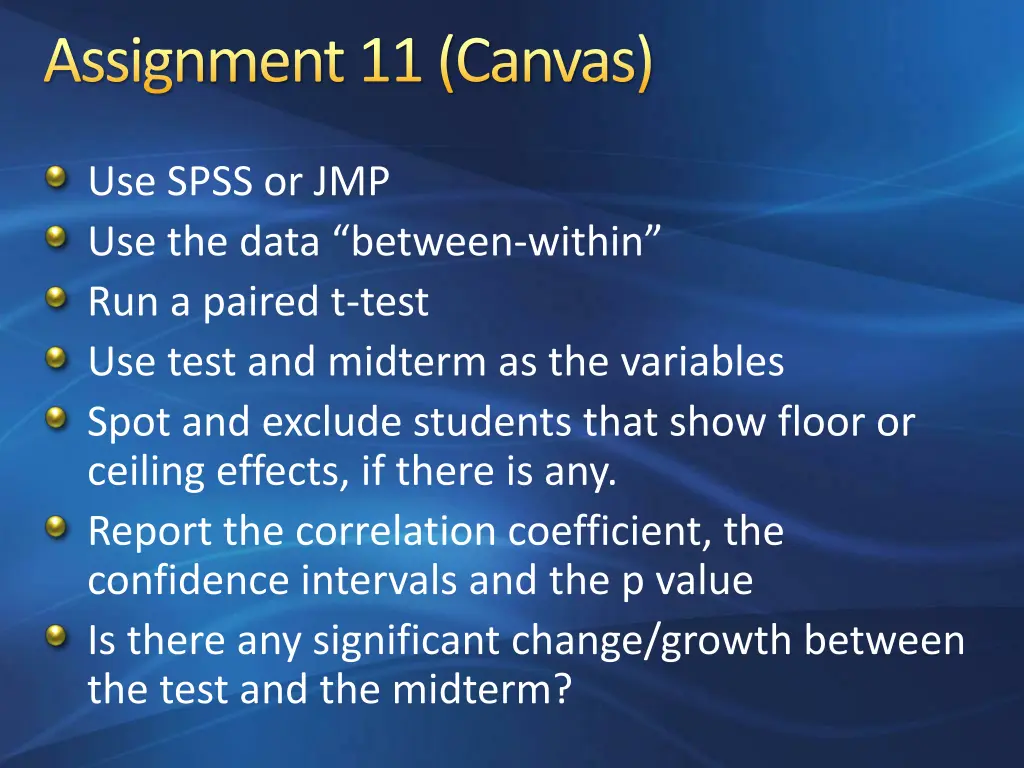 assignment 11 canvas