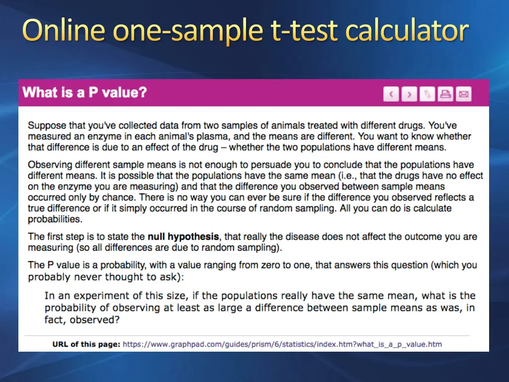 online one sample t test calculator 2